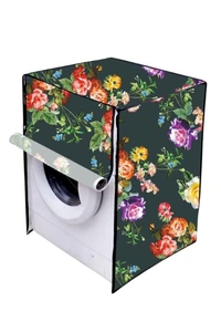 PVC Printed Font loading Machine Covers Dimensions (25"*23.5"*33") and Capacity (320) Liters - 320 Liter, Green, PVC, Pack of 1